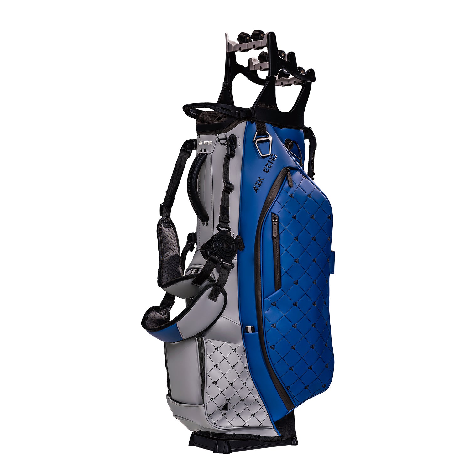 Ask Echo 2025 Prestige-14 Leather Stand Bag and Pendor Lock Club Organizer Bundle / Navy