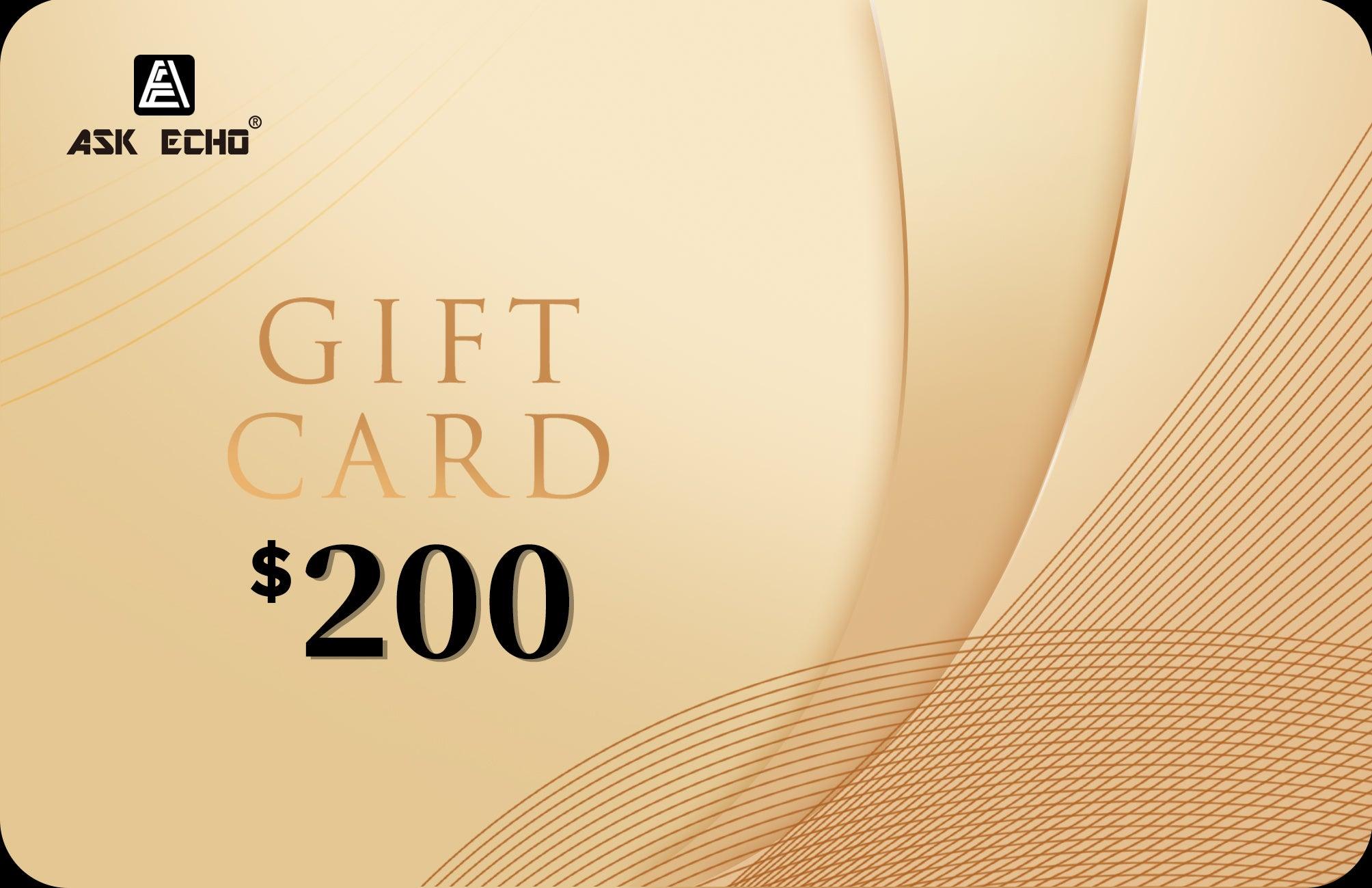 Ask Echo Golf Gift Card