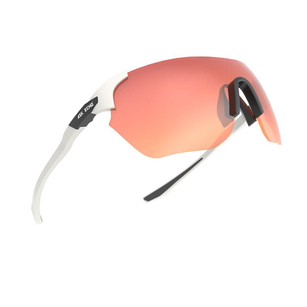 Ask Echo Golf No Frame White Leg Sunglasses / Revo Red