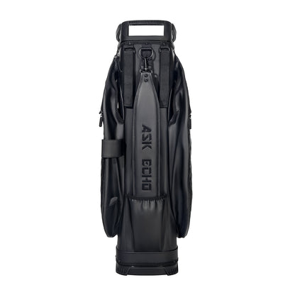 Ask Echo 2025 SLC-130LE Luxury 15 Way Full Length Dividers Golf Quiet Synthetic Leather Cart Bag / Black