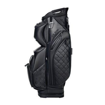 Ask Echo 2025 SLC-130LE Luxury 15 Way Full Length Dividers Golf Quiet Synthetic Leather Cart Bag / Black