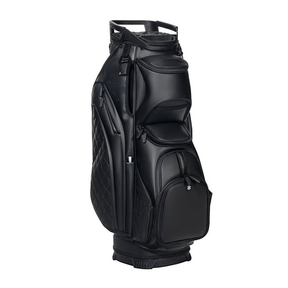Ask Echo 2025 SLC-130LE Luxury 15 Way Full Length Dividers Golf Quiet Synthetic Leather Cart Bag / Black