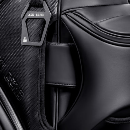 ASK ECHO Cart Strap Sleeve – Premium Cart Bag Protection Cover for High-End Leather Golf Bags / Black