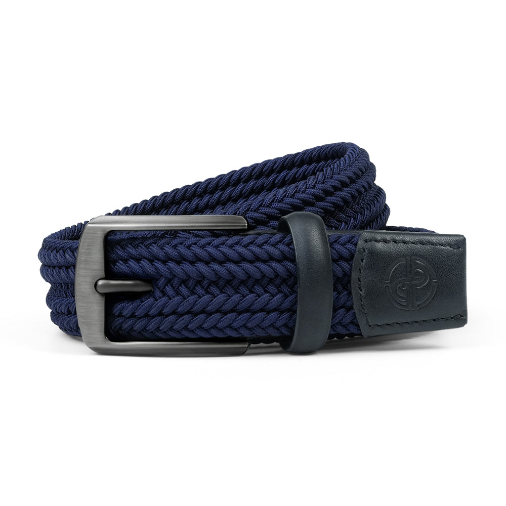 Ask Echo X Goating Player  Men's Natural Flex Golf Belt / Navy