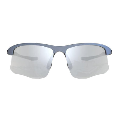 Ask Echo Golf Gunmetal Half Frame Sunglasses / Silver