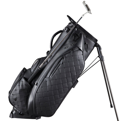 Ask Echo 2025 Prestige-14 Way Full Length Hybrid Leather Stand Bag / Black