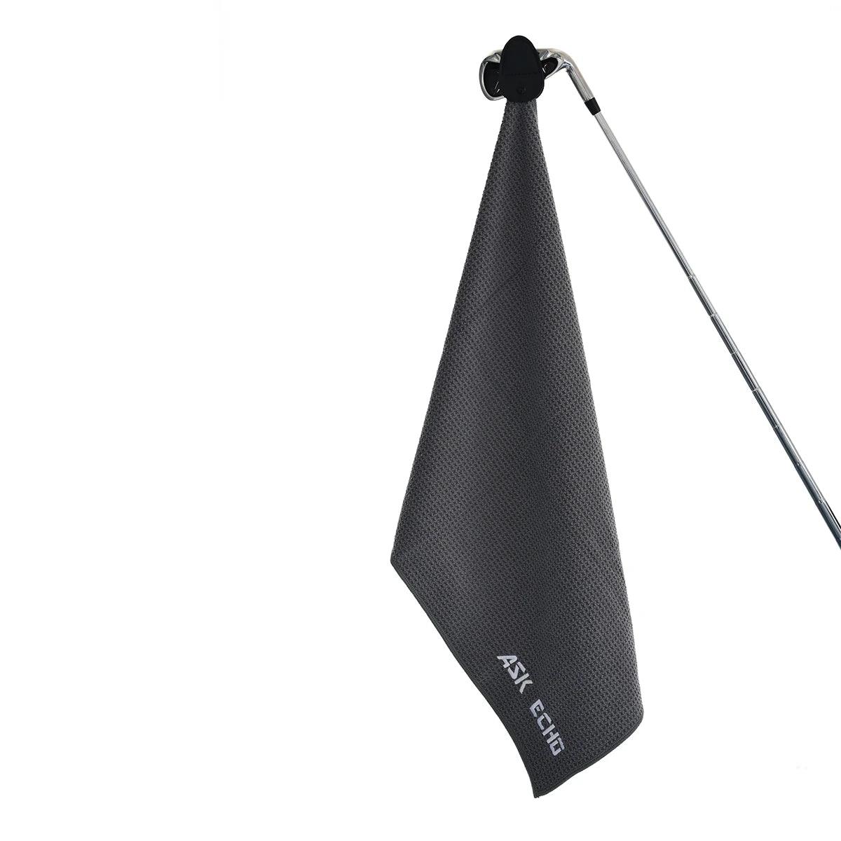 ASK ECHO Waffle Weave Microfiber With Magnetic Golf Cotton Towel
