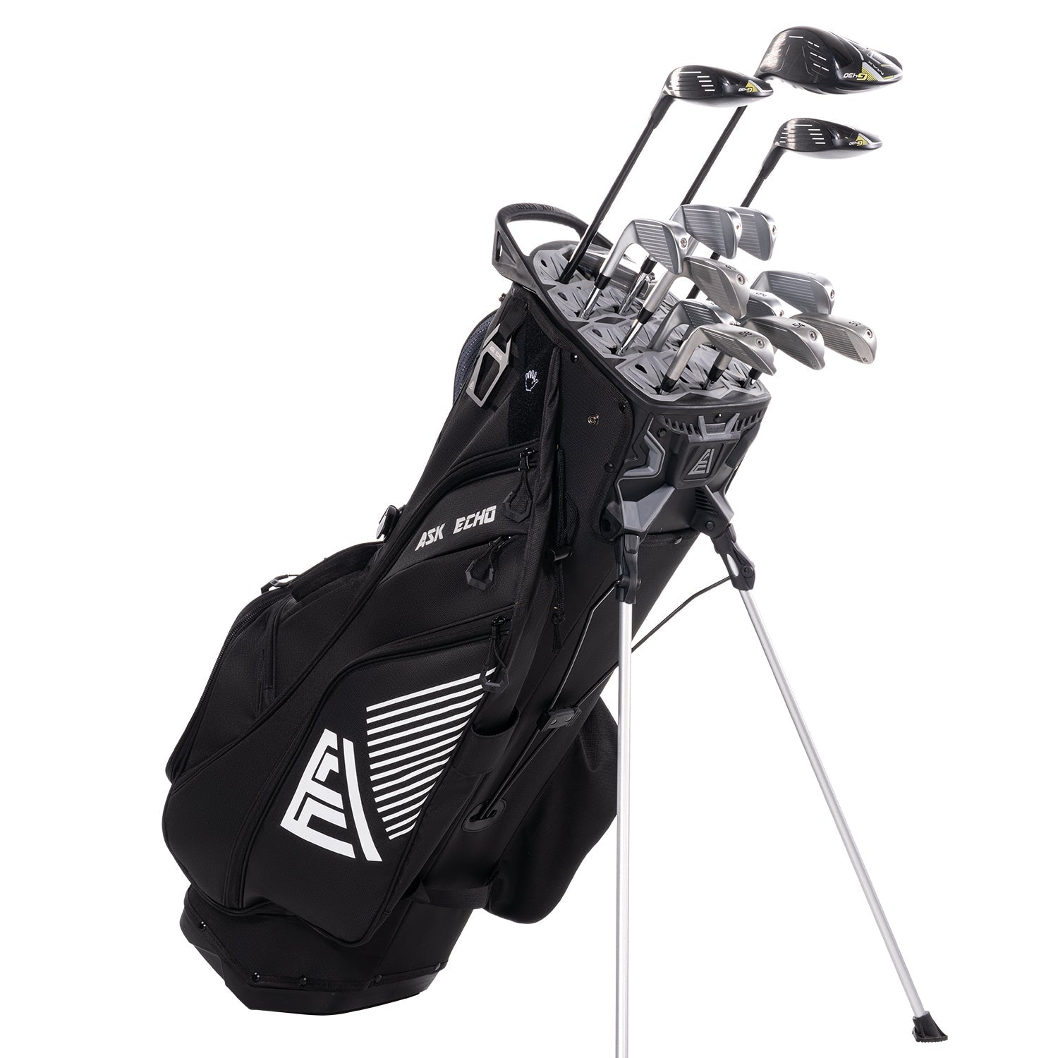 Ask Echo 2025 ST-LOCK Mecha 14 Way Dividers Quiet Hybrid Stand Bag / Black