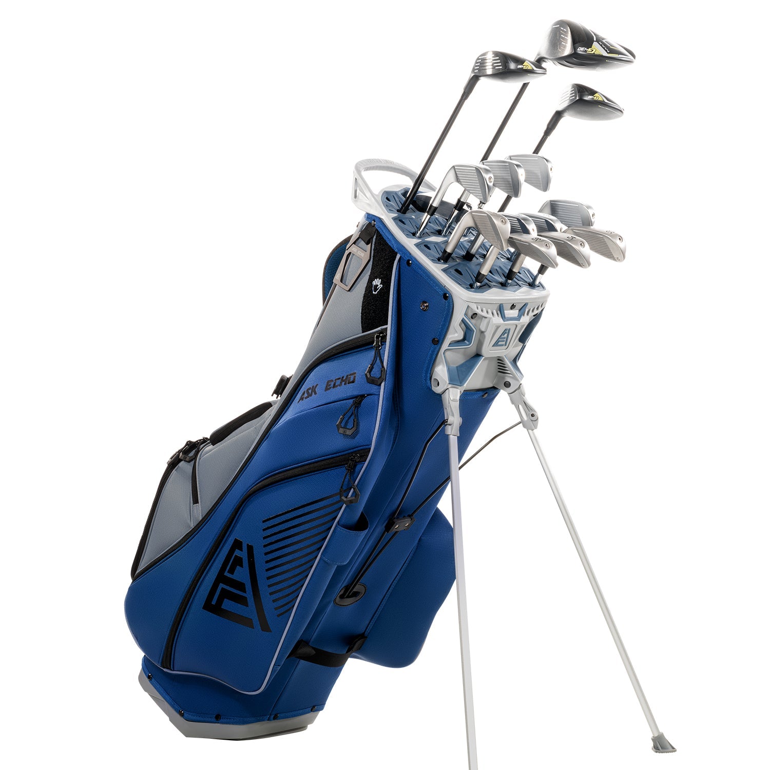 Ask Echo 2025 ST-LOCK Mecha 14 Way Dividers Quiet Hybrid Stand Bag / NavyGrey
