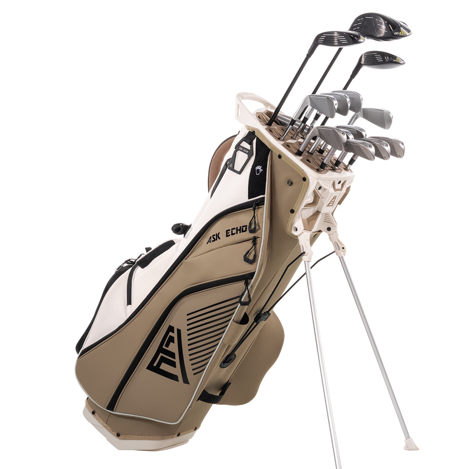 Ask Echo 2025 ST-LOCK Mecha 14 Way Dividers Quiet Hybrid Stand Bag / Toasted Almond